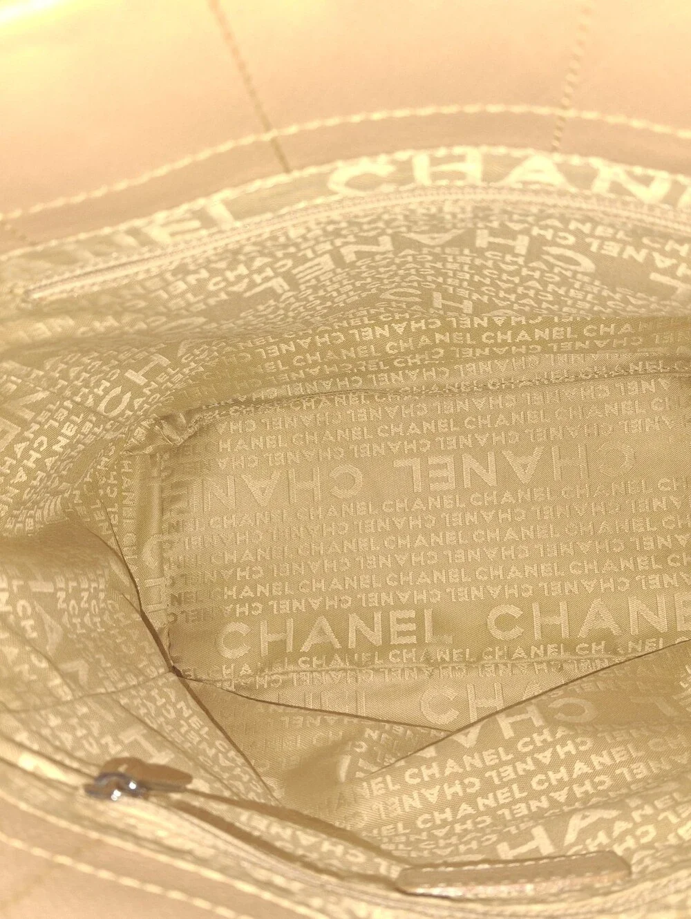 Chanel Chocolate Tote Beige